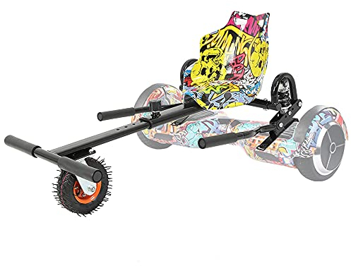 TGHY Hoverkart Zubehör für 6,5 8 10 Zweirad-Selbstausgleichsroller Zur Umwandlung des Hoverboard-Scooter in EIN Go-Kart Hoverboard Nicht Im Lieferumfang Enthalten,Rubber Wheel