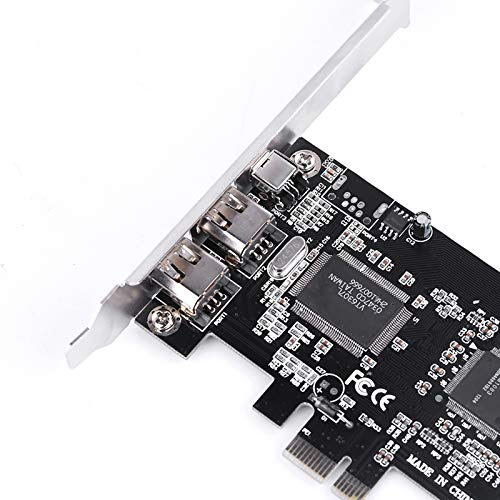 Akozon PCI-Express-Karte, PCI-E PCI Express FireWire 1394a IEEE 1394-Controller mit Firewire-Kabel Controller-Kabel 800 Mbit/s – 1394–1995 für seriellen Hochleistungsbus