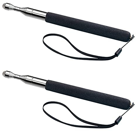 Hsthe Sea 2 uds., Puntero telescópico para Profesores, Palo Extensible, bolígrafo telescópico de 20-100cm con cordón de Mano para Sala de conferencias en el Aula