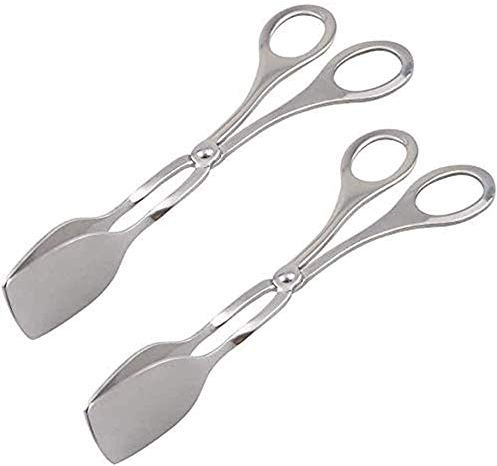 Carriere Pinze da Cucina 2 Pezzi Pinze per Griglia Pinze per Pasticceria Pinze per Servire Pinze Multiuso Pinze da Cucina Un Forma di Forbice