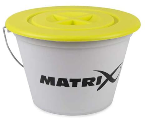 Fox Matrix 17L Groundbait Bucket & Lid - Futtereimer, Eimer für Grundfutter, Ködereimer, Köderbehälter