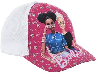Barbie Cappello per Ragazze, Cappello da Baseball Design Bambola Berretto Estivo per Bambina, Regalo per Ragazza | Bianco