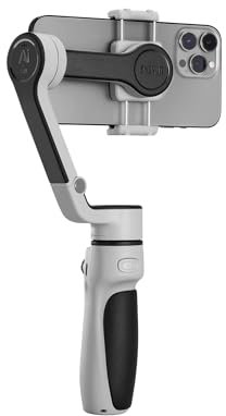 ZHIYUN-CINEPEER CQ5 Stabilizer Gimbal Stabilizer for iPhone, 3-Axis Stabilization with AI Tracker, Built-in Fill Light, Gimbal Stabilizer for iPhone, Smartphone Gimbal for Video Recording Vlog