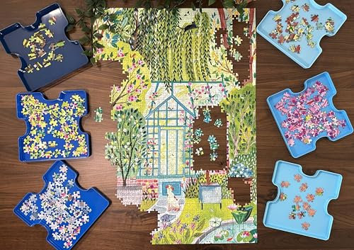 Jig & Puz - 6 Boites de Tri - Trieur de pièces de Puzzle - Rangements Emboîtables - Accessoire pour Puzzle Enfant et Adulte