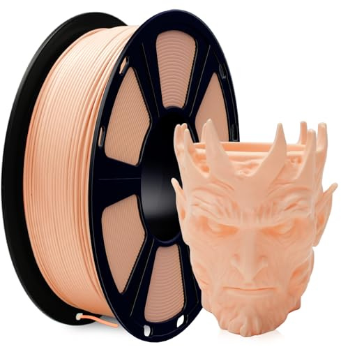 GIANTARM PLA Filament 1.75mm Hautfarbe, 3D Drucker Filament PLA, MaBgenauigkeit +/- 0,02mm, 1kg Spule (2.2 LBS) 3D Druck Filament für 3D Drucker, Hautfarbe