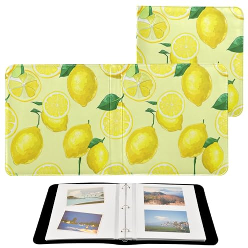 JUMBEAR Grande album fotografico autoadesivo con 20 pagine album fai da te per matrimoni, famiglia, bambini, vacanze, limone