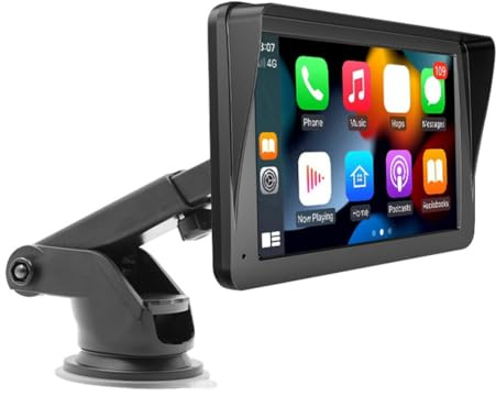 ISTOVO Radio para Automóvil con Pantalla Táctil de 7 Pulgadas Compatible con CarPlay y Reproductor de Video Inalámbrico Android Auto para un Entretenimiento Mejorado en el Automóvil