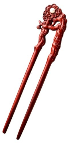 DECOMELODY Épingles à Cheveux En Bois Sculpté Vintage, Taille Moyenne, Décoratives, Pour Femmes Et Adolescentes, Adaptées Aux Mariages Et Occasions Spéciales