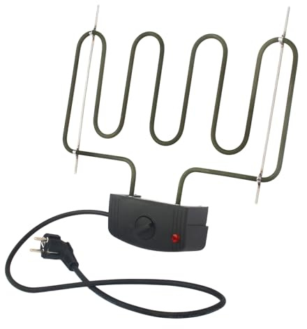 kingsea Heizspirale,Elektroheizung 2000W,Universal Heizschlange,Räucherofen Zubehör