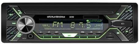 Fangxuee Autoradio 1din Audio Bluetooth Stereo Lettore MP3 Ricevitore FM 60Wx4 con Luci Colorate AUX/USB/Scheda TF nel Kit Cruscotto