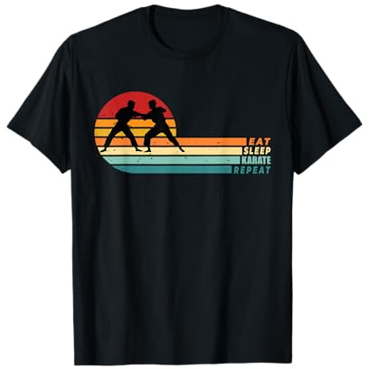 Eat Sleep Karate Repeat Martial Arts Gifts for Men Boys Kids T-Shirt