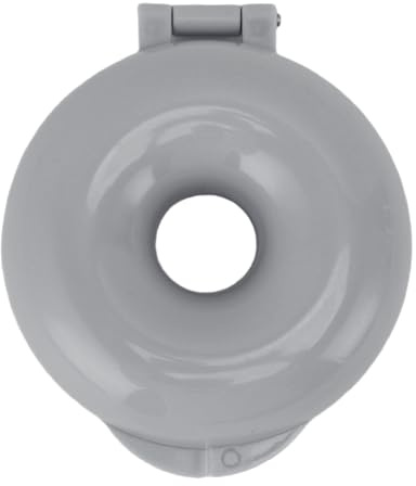 Stampo per Donut in Plastica, Forma Rotonda da 9x7,5cm, Riutilizzabile per Dolci - Facile Rilascio, Design con Coperchio Flip, Ideale per Famiglia e Bambini