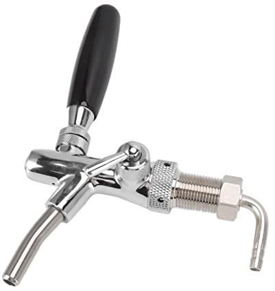 EMUKOEP Grifo de Cerveza Grifo de Acero Inoxidable 304 Dispensador de Cerveza de Barril Profesional Herramienta de Control de Flujo para Barra, Fácil de Limpiar, para Actividades de Elaboración de
