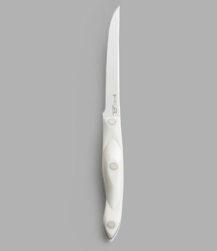 CUTCO Model 1761 White (Pearl) Boning Knife with High Carbon Stainless 6.1 Straight edge blade and 5.5 handle in factory-sealed plastic bag.