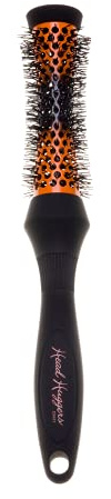 Denman (X-Small) Thermo Ceramic Hourglass Hot Curl Brush - Hair Curling Brush for Blow-Drying, Straightening, Defined Curls, Volume & Root-Lift - Orange & Black, (DHH1EORG)
