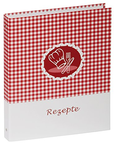 Pagna 31317-15 recept ringpärm A4/laminerad/4-ringsmekanism / 4-delad kartongindex/kockhattmotiv