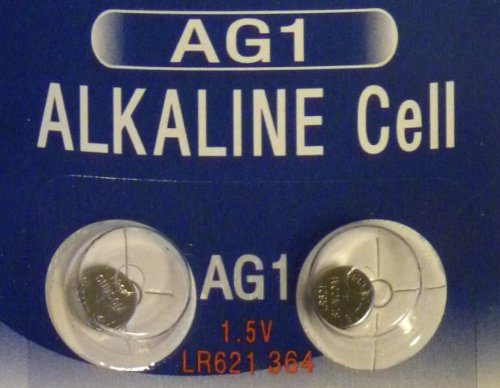 Beaky AG1 L621 G1 Alkaline Battery (2 Pack) used in Watches, Calculators, Toys, Lasers, Clocks, Thermometers, and many other electronic items.