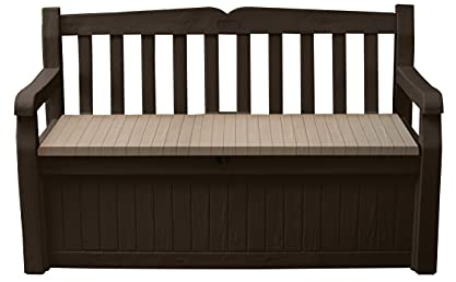 Keter, Sitzbank mit Truhe, Eden 140x60x84 cm braun