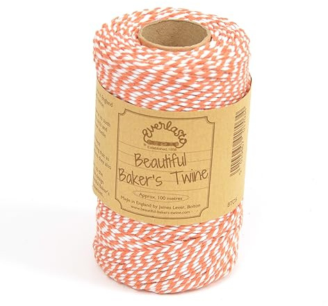EVERLASTO Bakers Twine Original 100M Bobinas, Naranja, 2 mm