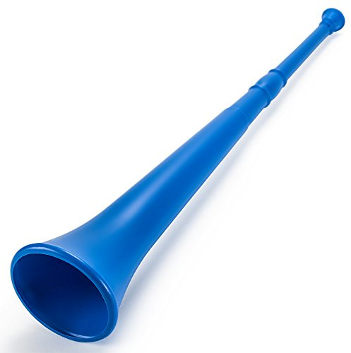 Pudgy Pedro S Plastic Vuvuzela Stadium Horn, 66 cm, Blue