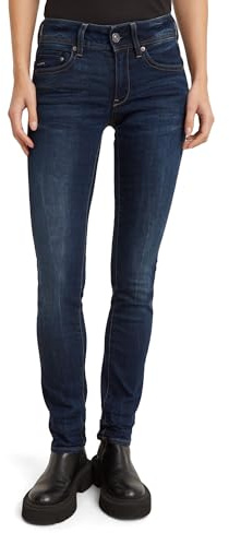 G-STAR Para Mujer Midge Saddle Straight Jeans, Azul (dk Aged D02153-6553-89), 28W / 34L