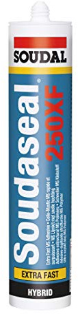 Soudal SOUDA Seal 250 x f, CIRSE/mastic à base de Hybrid – adhérence à grande début polymère, Cartouche : 290 ml (différentes couleurs)