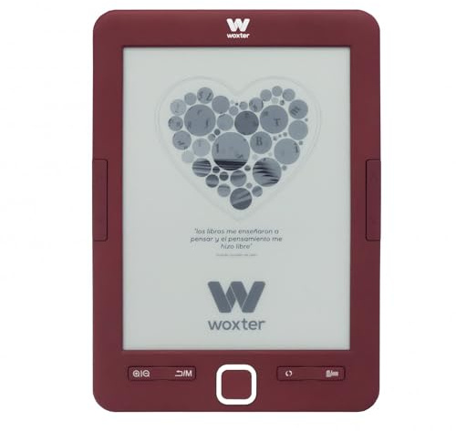 Woxter Scriba 195 (6 Pulgadas) Rojo - Lector de Libros Electrónicos, Color Rojo