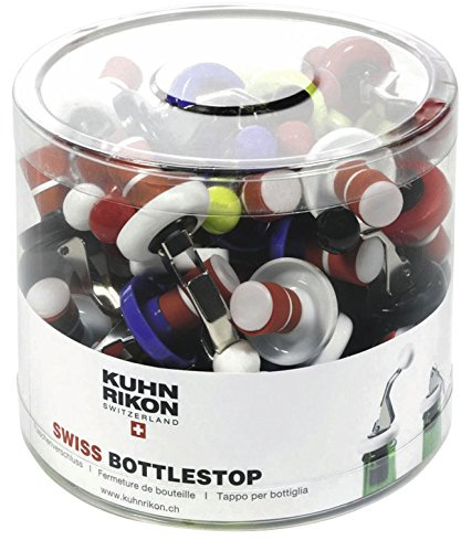 KUHN RIKON 22293 Swiss Bottle Stop Flaschenverschluss Box, 50 Stück