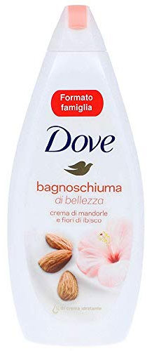 DOVE Bagnodoccia Piacere Avvolgente Crema di Mandorla e Fiori di Ibisco 700 ml , Pack of 2