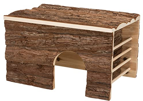 TRIXIE Natural Living Ila Haus mit Heuraufe 40 x 25 x 29 cm