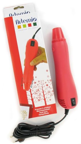 Artemio - Pistolet à Chaleur pour Embosser des poudres 1 température - 6 x 23 cm