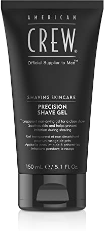 AMERICAN CREW – Precision Shave Gel, 150 ml, Rasiergel für präzise Rasuren, Gel spendet Feuchtigkeit & beruhigt die Haut, Pflegeprodukt beugt Irritationen vor