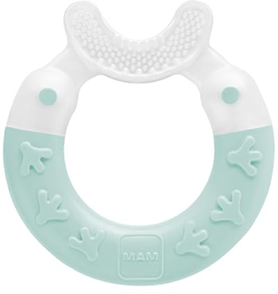 MAM Bite and Brush Teether, Blue, 3 Plus Months