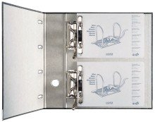 5 ST Leitz 1092-00-95 Doppelordner Wolkenmarmor Rückenbreite 75 mm Farbe schwarz