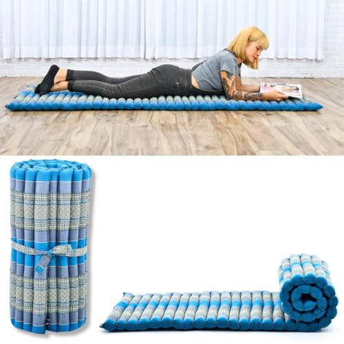 Leewadee Tapis Thaï Enroulable 190 x 70 cm Kapok Ferme