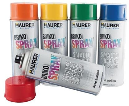 MAURER Smalto Acrilato Briko Spray 400 ml Giallo Segnale Ral1003 conf. 6 Pz