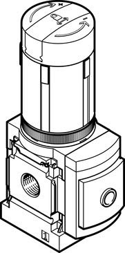 Festo 529477 Modell ms4-lrb-1/4-d6-a8-as Druckminderer