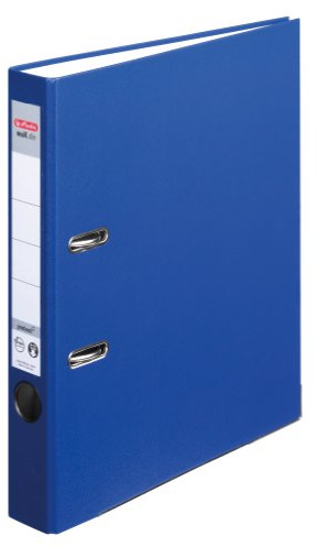 Herlitz 9942590 Ordner maX.file protect,A4 5cm, PP-Kunststoffbezug, 5er Pack, Farbe blau