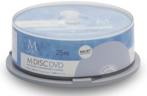 M-DISC DVD-R 4.7GB MDIJ025C - Pack of 25