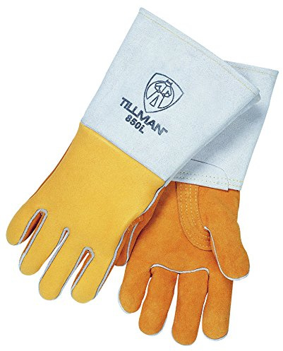 Tillman 850 Gold Elk Skin Premium Welding Gloves-L