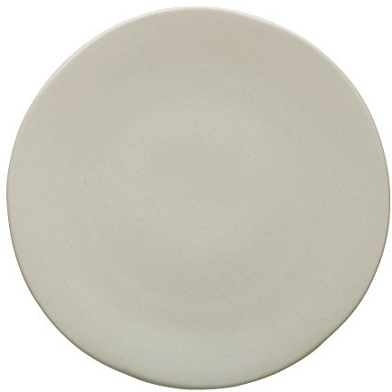 Avet Spain Lot de 6 Assiettes Plates en grès, crème, 27,5 x 27,5 x 2,51 cm