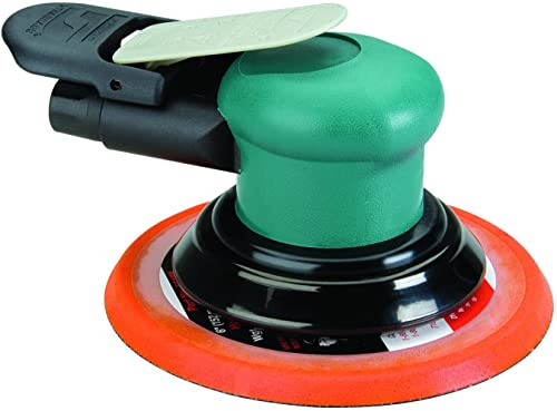 Dynabrade (59025) Dynorbital-Spirit 6 (152 mm) Diameter Random Orbital Sander, Non-Vacuum | Proportionate 3/16 (5 mm) Diameter Orbit | 12000 RPM Pneumatic Motor