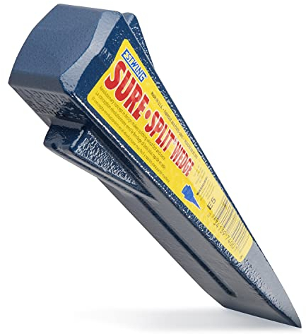 ESTWING Sure Split Wedge - 5-Pound Wood Splitting Tool with Forged Steel Construction & 1-7/8 Cutting Edge - E-5
