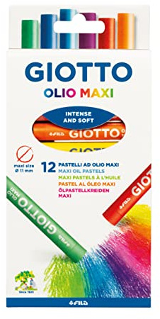 Giotto pastelli ad olio in astuccio da 12 colori, 293000