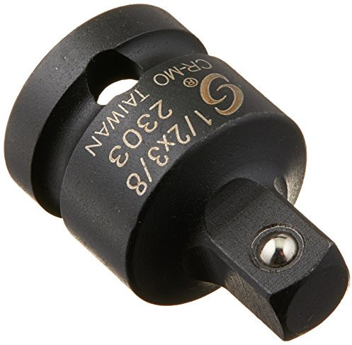 Sunex 2303 1/2 Zoll Antrieb 1/2 Zoll Buchse auf 3/8 Zoll Stecker Super Adapter