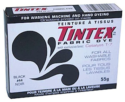 Lot of 1 Tintex Brand Black Fabric Dye #44