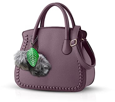 Nicole&Doris Stilvolle Frauen Pu Leder Taschen Retro Top Griff Handtaschen Büro Dame Schulter Taschen für Frauen