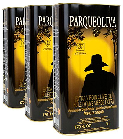 PARQUEOLIVA - Aceite De Oliva Virgen Extra - Lata 5 Litros (Pack 3 x 5 litros)