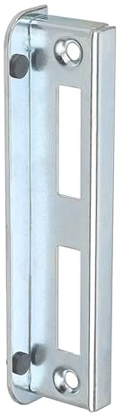 Schliessblech Schliesswinkel Winkelschliessblech für Tor 200 x 41 x 2 mm (200 mm silber verzinkt)