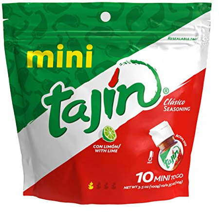 Tajin Seasoning with Lime 10 Minis to Go, 10/.35 Oz. Bottles